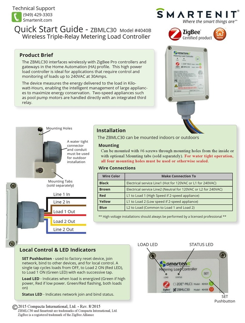 Smartenit ZBMLC30 quick start guide
