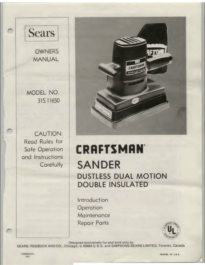 Craftsman 315.11650 owner's manual