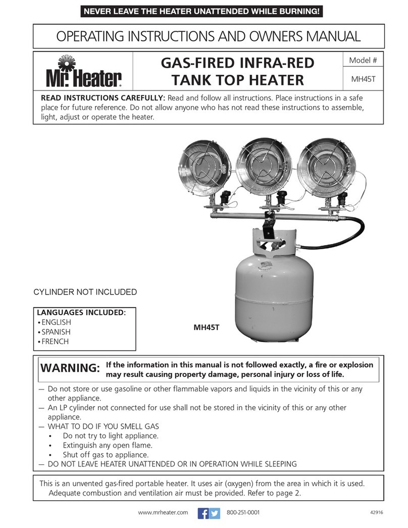 MrHeater MH45T Operating instructions and owner's manual MrHeater MH45T Operating instructions and owner's manual