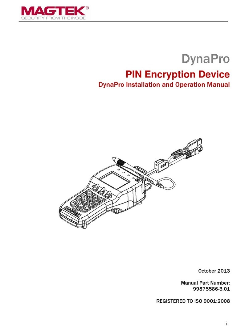 Magtek DYNAPRO Installation and operation manual