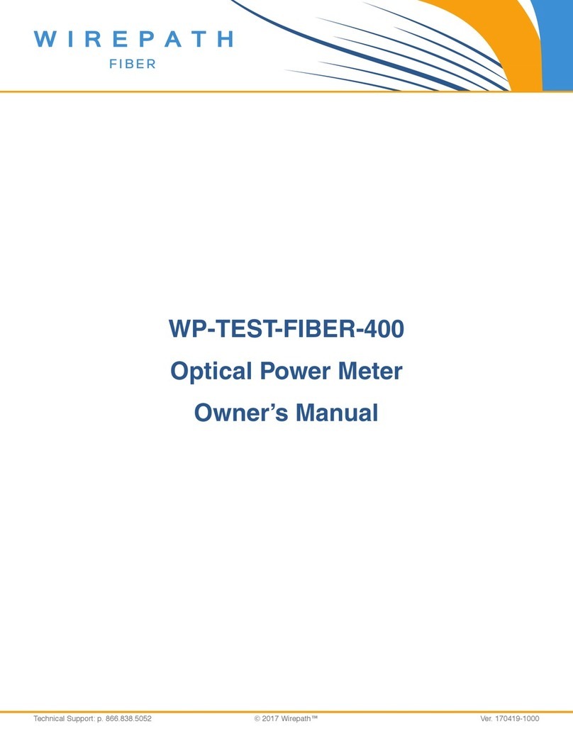Wirepath WP-TEST-FIBER-400 owner's manual