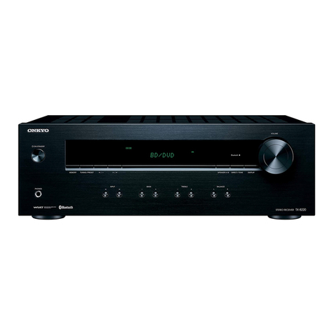 Onkyo TX-8220 User manual Onkyo TX-8220 User manual