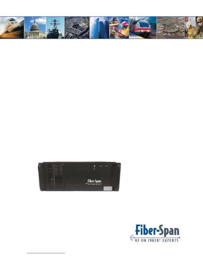 Fiber-Span FS71C-85-USR User Operation & Maintenance Manual