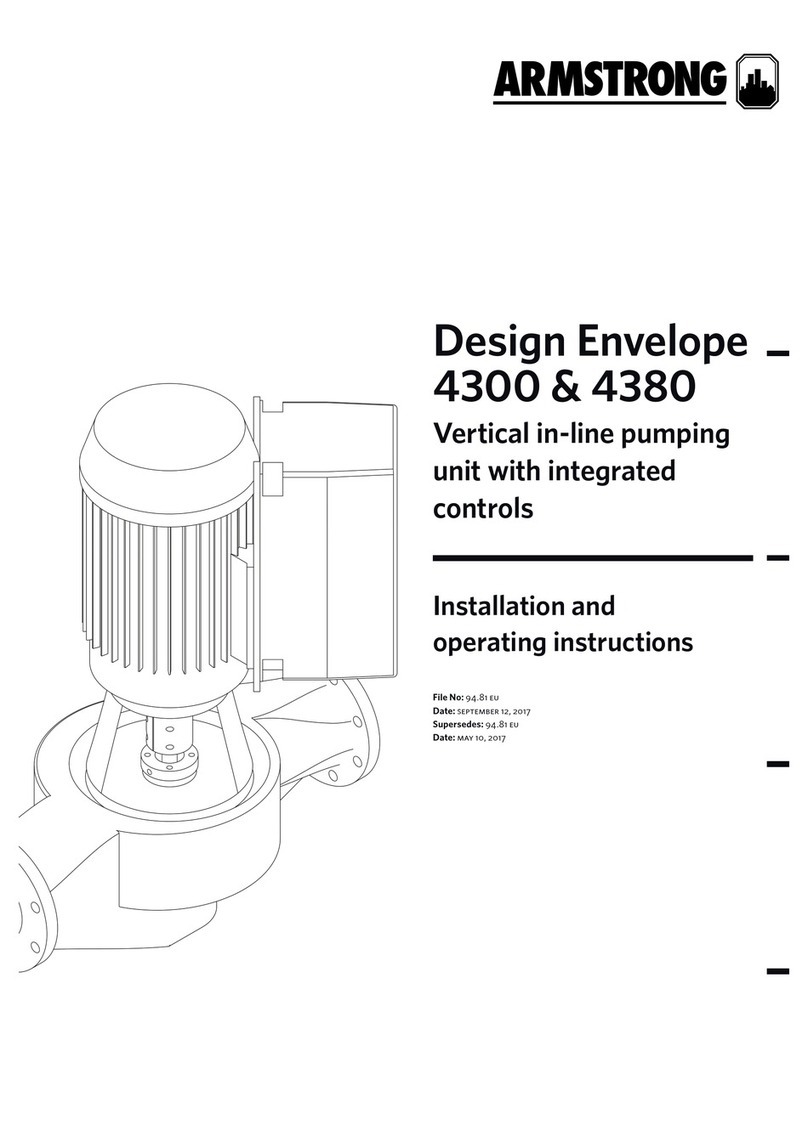 Armstrong Design Envelope 4300 Installation and operating instructions