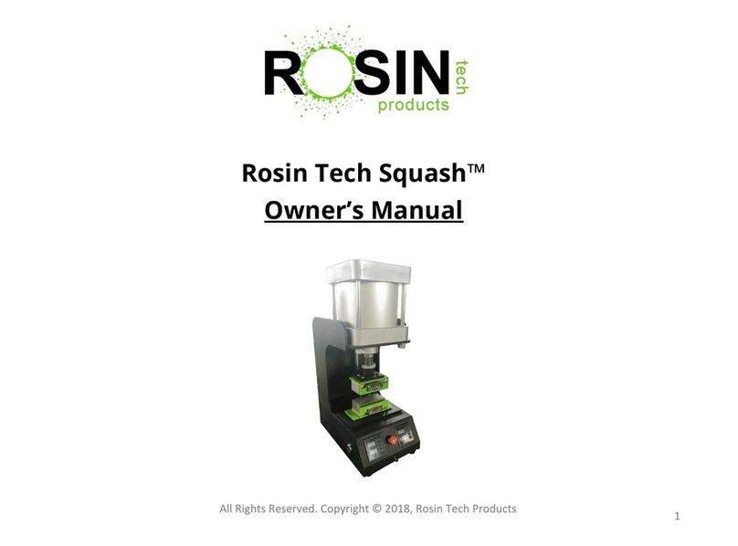 Rosin Tech Squash User manual