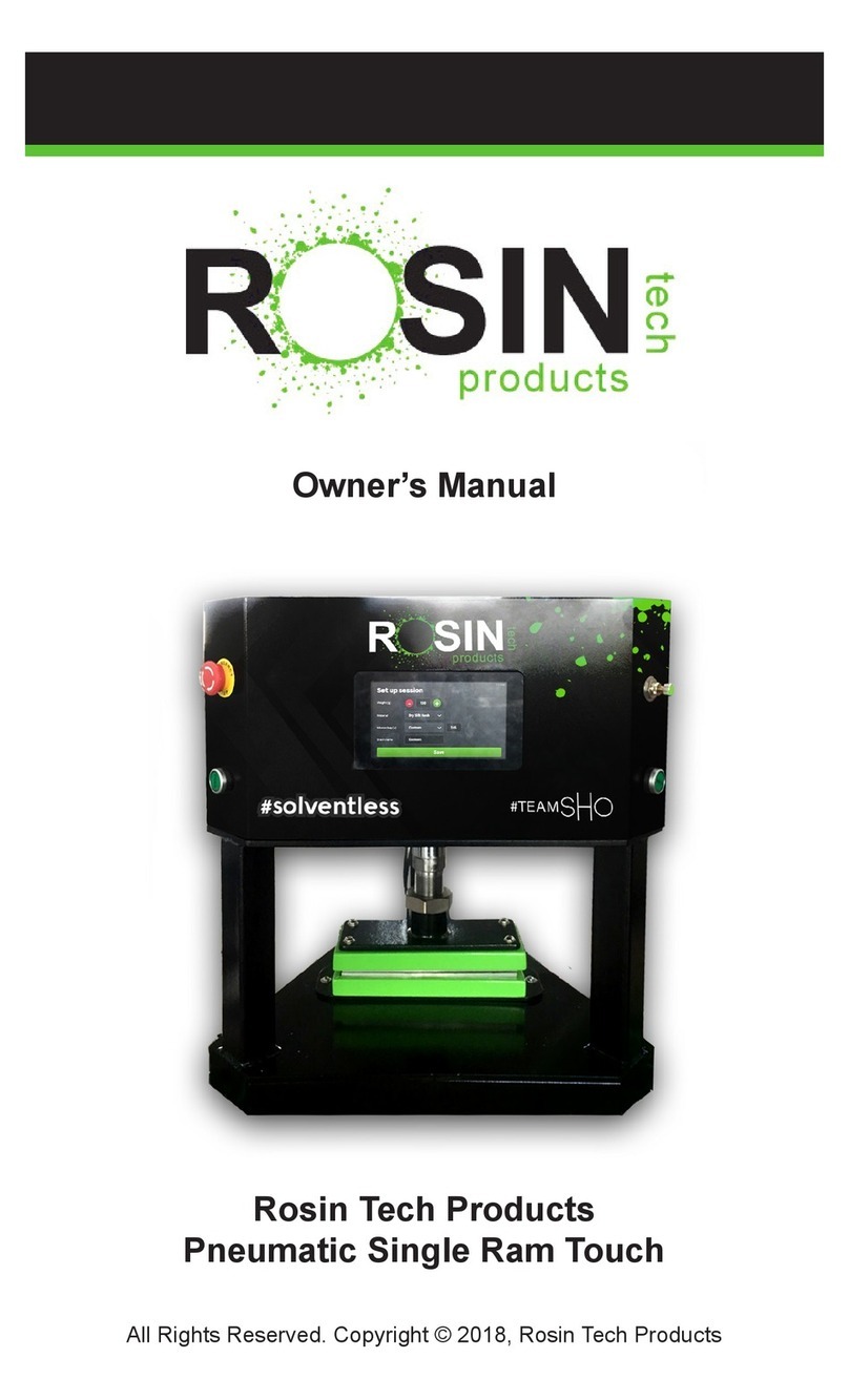 Rosin Tech Pro Touch owner's manual Rosin Tech Pro Touch owner's manual