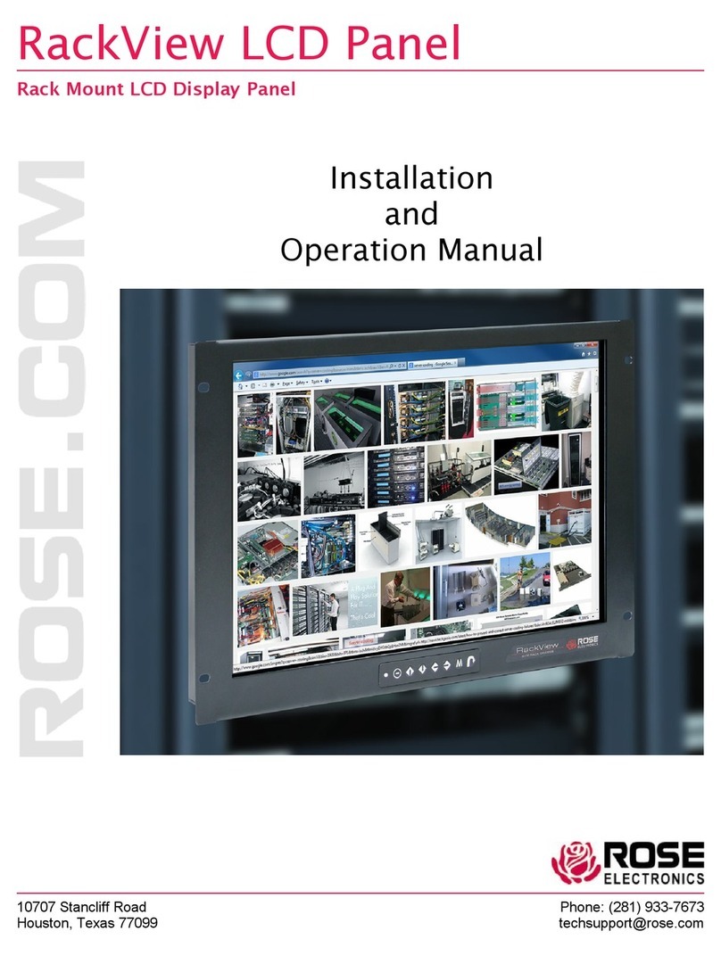 Rose electronics RackView RVR-LCDA17/DVI User manual