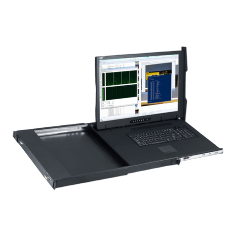 Rose electronics RackView RV1-CAKVT21L/DVI/Kn Installation and operation manual
