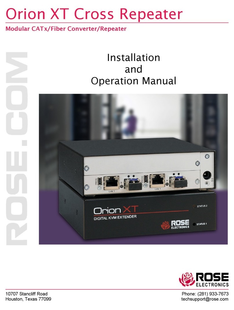 Rose electronics Orion XT OX2-CNV-01CC User manual