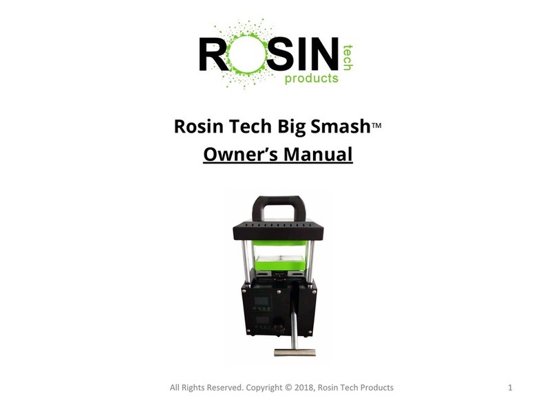 Rosin Tech Big Smash owner's manual