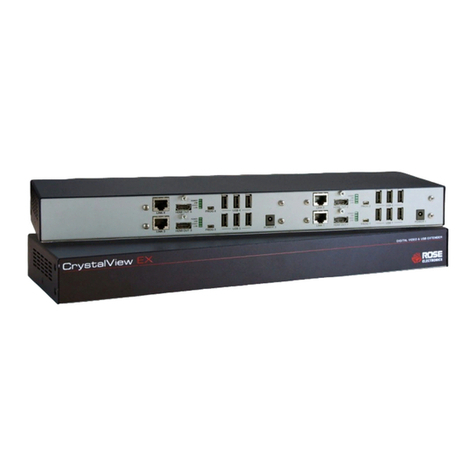 Rose electronics CrystalView EX HDMI Multi CRV-SRDTXT2D-2T-HD6... Installation and operation manual