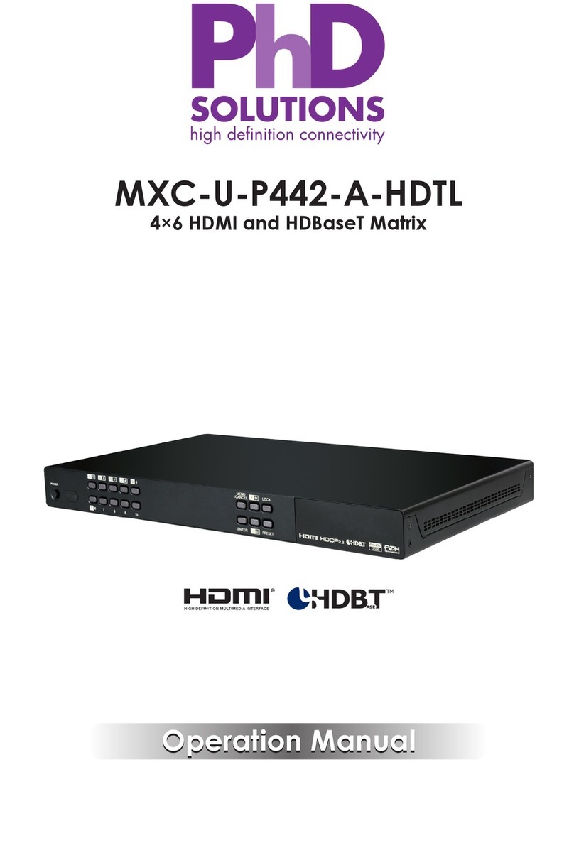 PhDsolutions MXC-U-P442-A-HDTL User manual