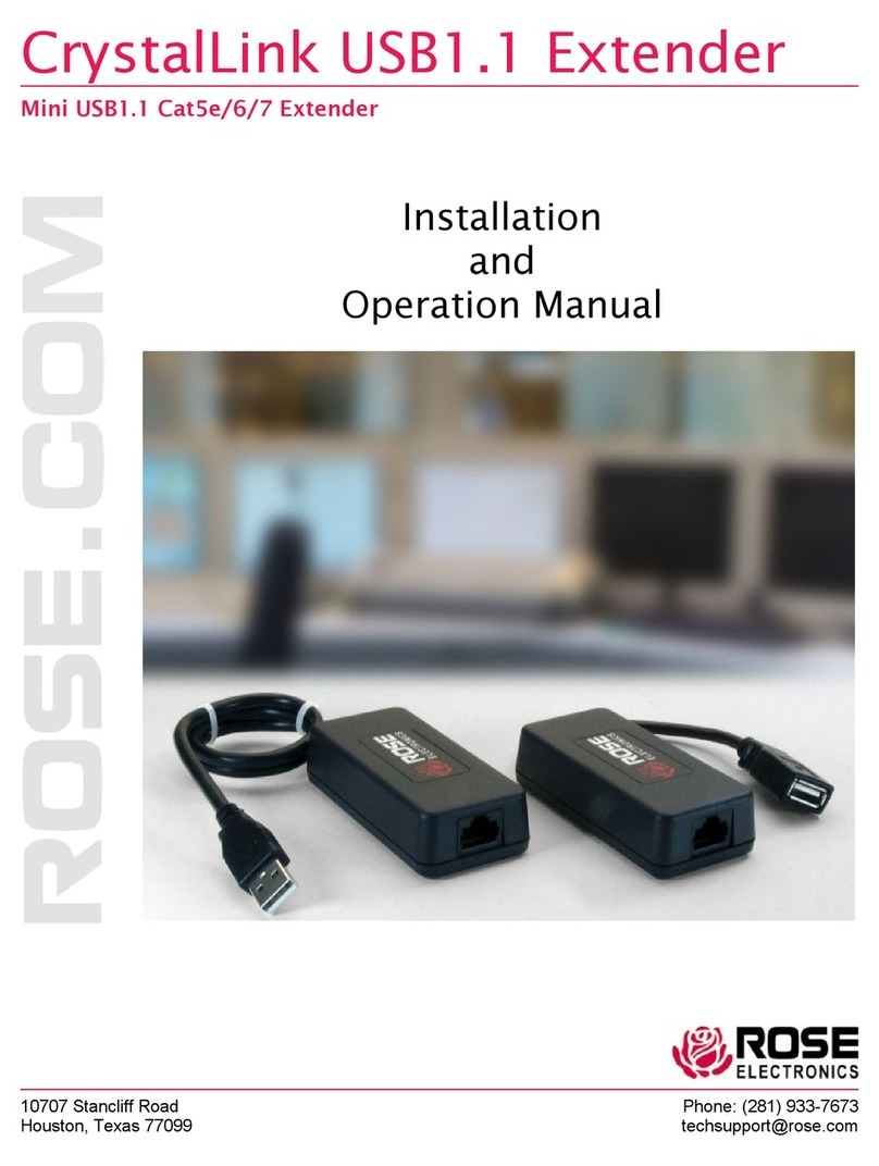 Rose electronics CrystalLink CLK-1U1TP-40M User manual