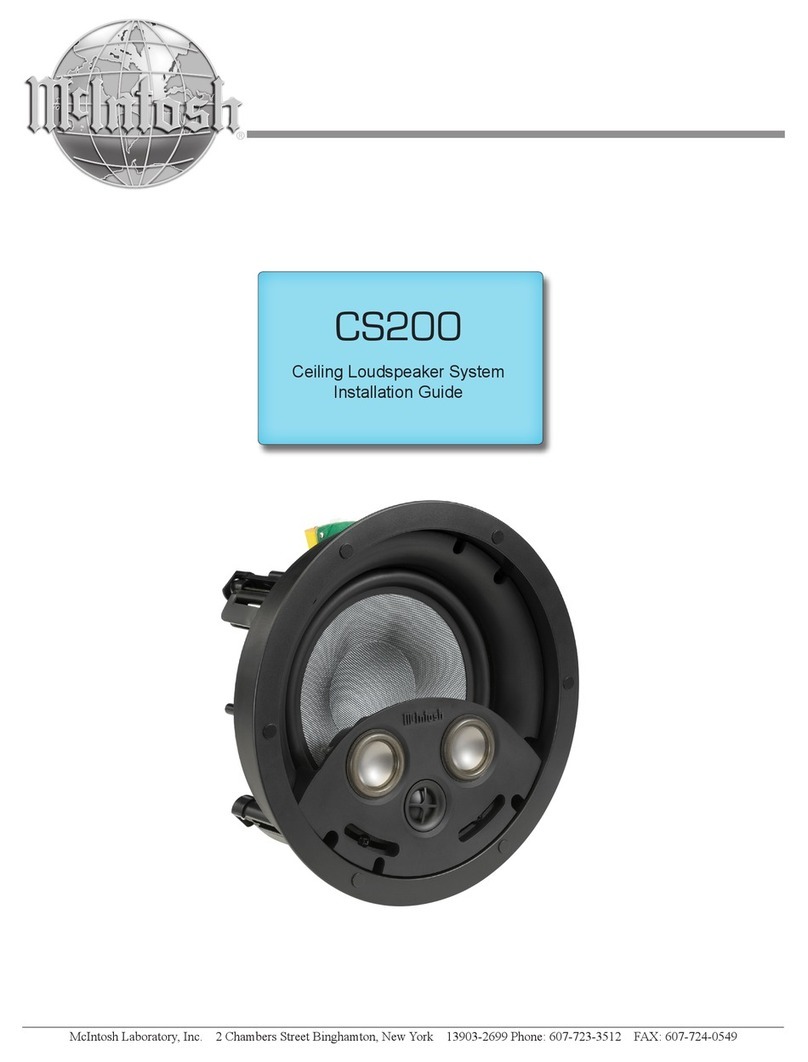 McIntosh CS200 installation guide