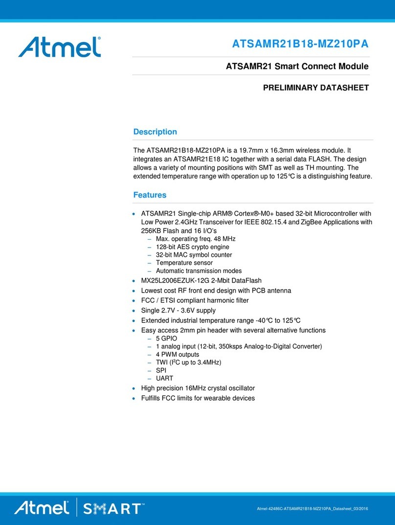Atmel ATSAMR21 Instruction Manual