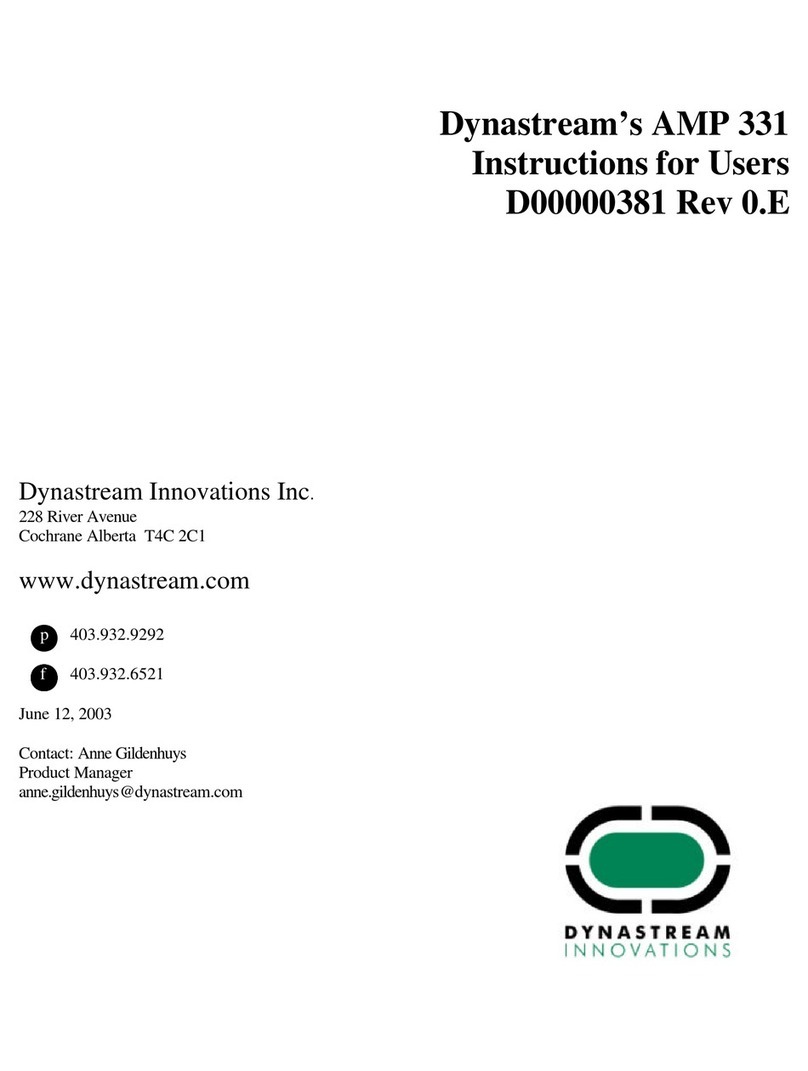 Dynastream Innovations AMP 331 Instruction for users