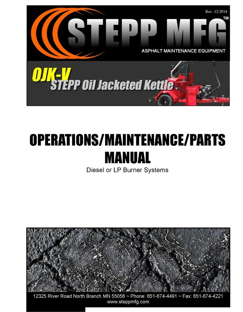 Stepp OJK-V series Operation, maintenance and parts manual