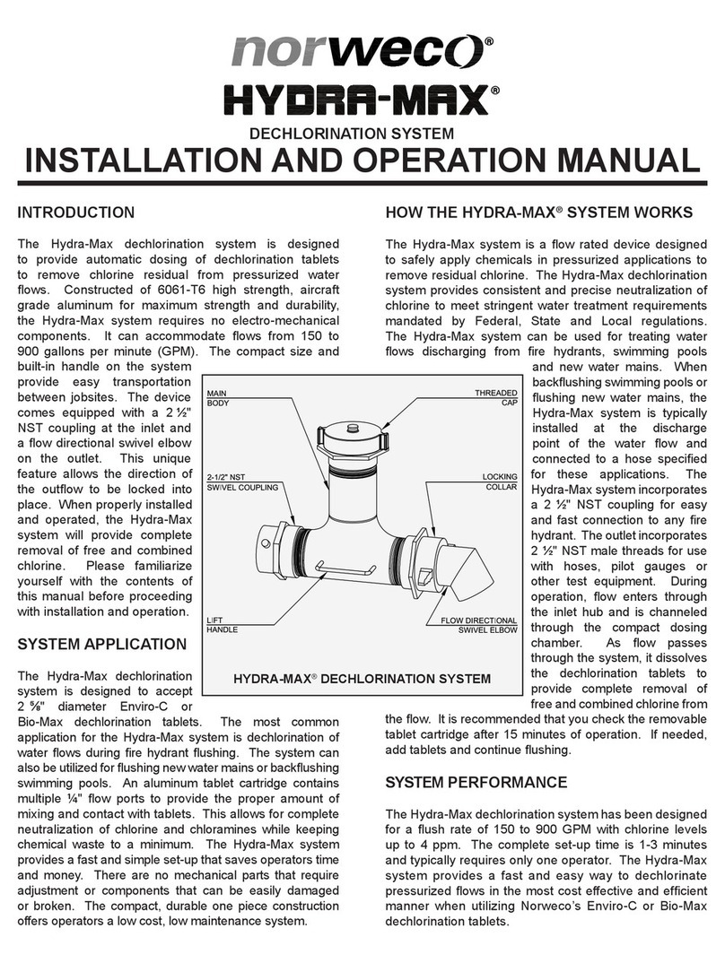 norweco Hydra-Max Installation and operation manual