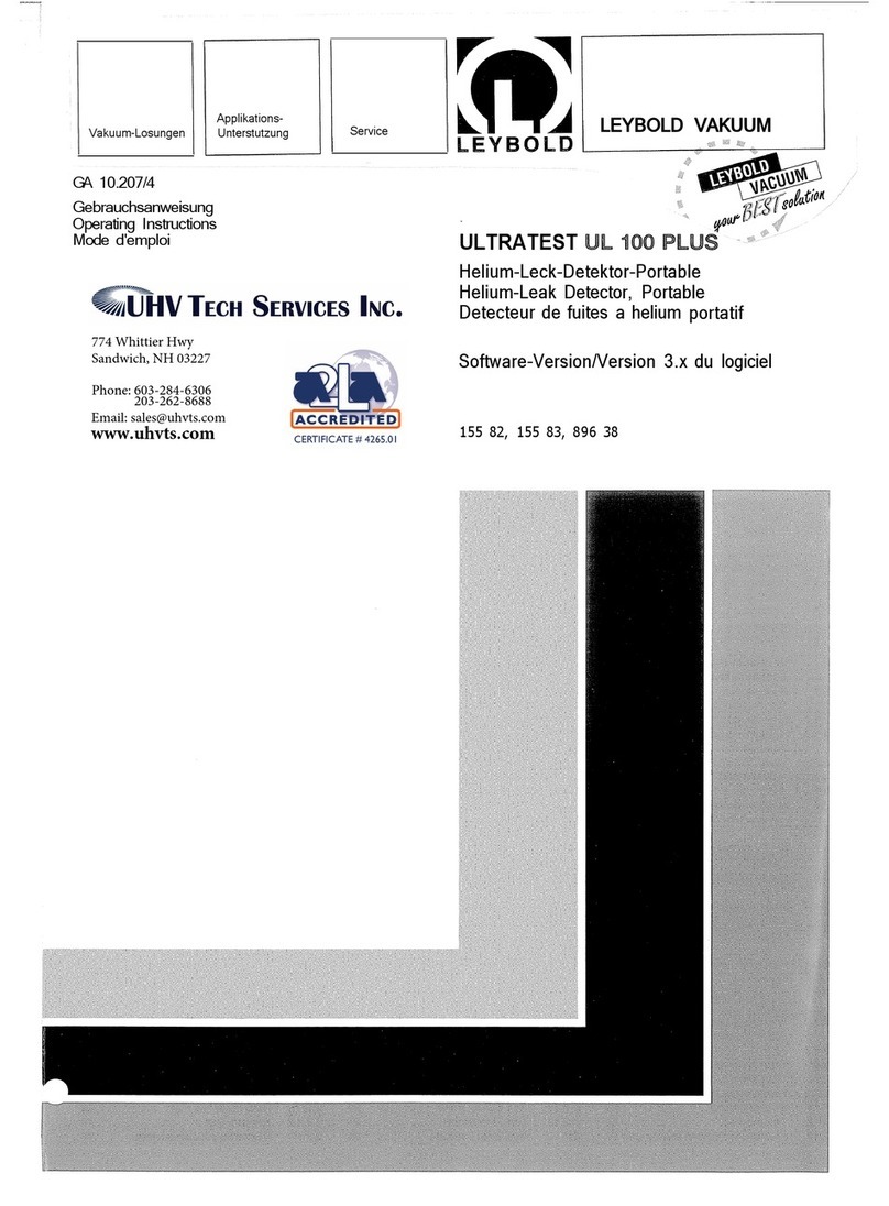 LEYBOLD Ultratest UL 100 Plus operating instructions