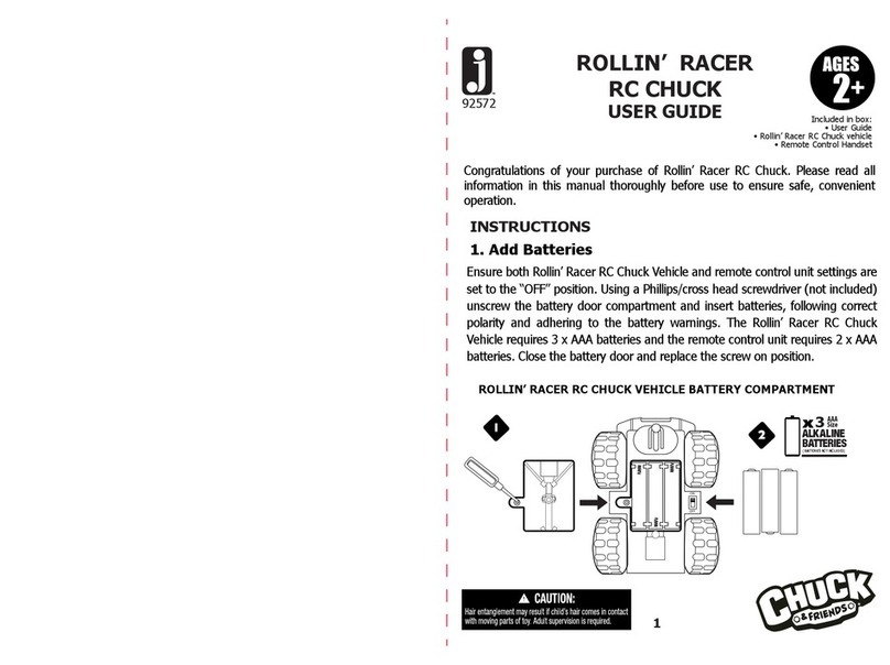 Chuck & Friends ROLLIN' RACER RC CHUCK user guide
