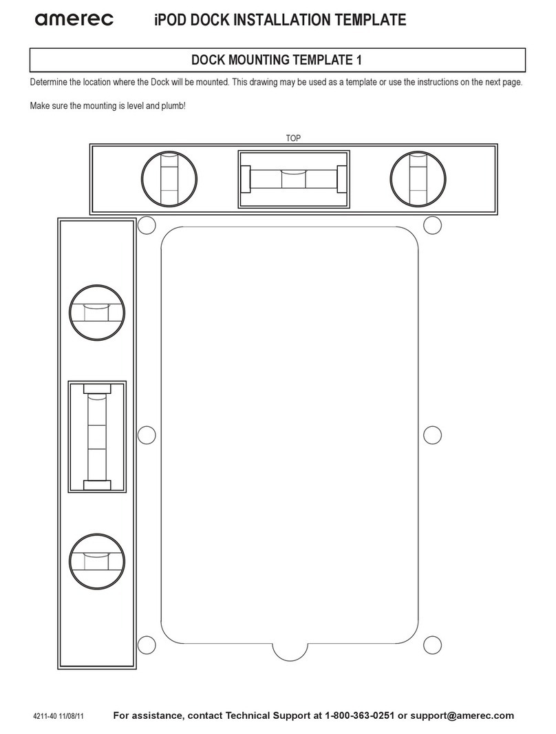 Amerec iPOD DOCK Installation template