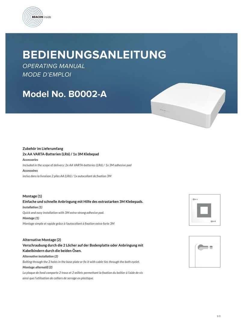 Beacon Inside B0002-A operating manual