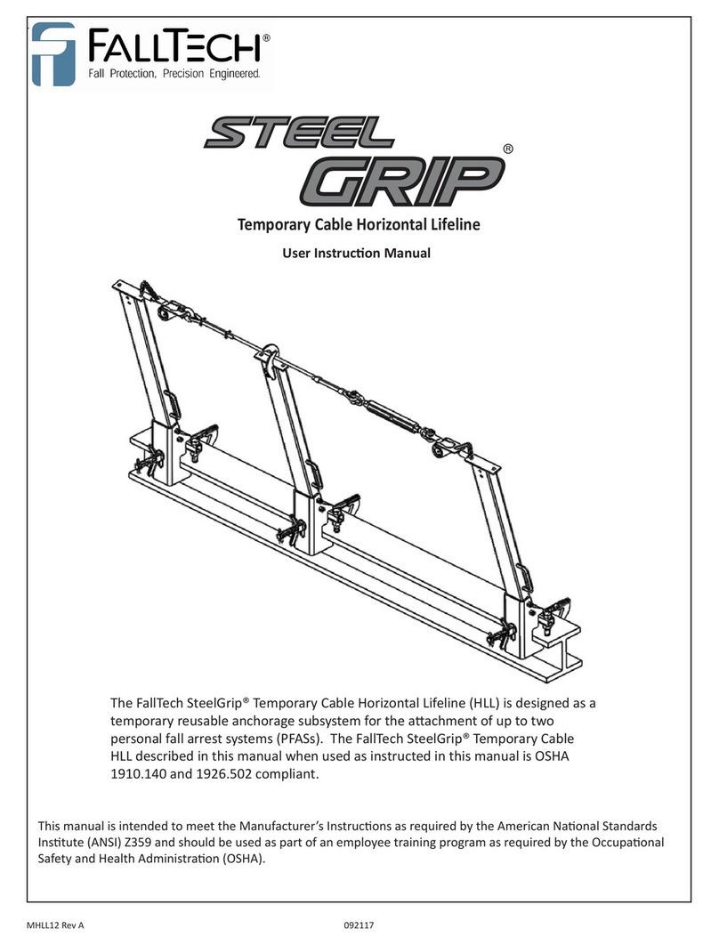 Falltech SteelGrip Temporary Cable Horizontal... User instruction manual