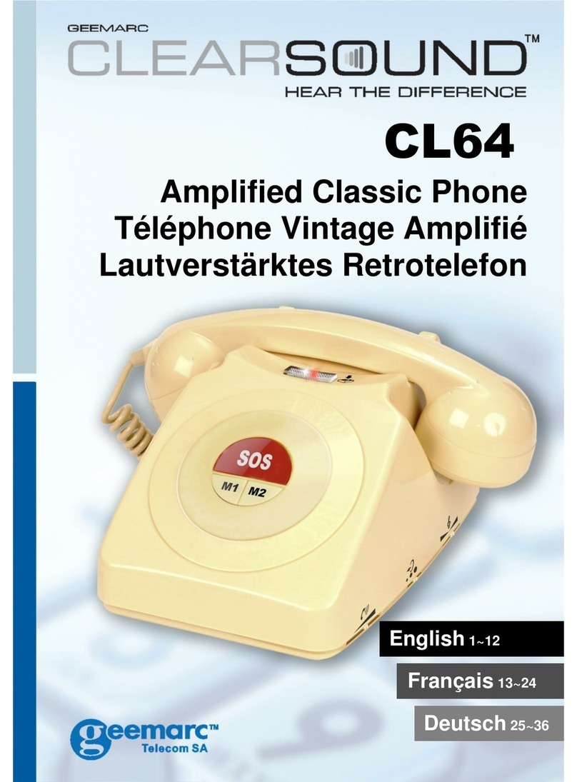 Geemarc ClearSound CL64 User manual