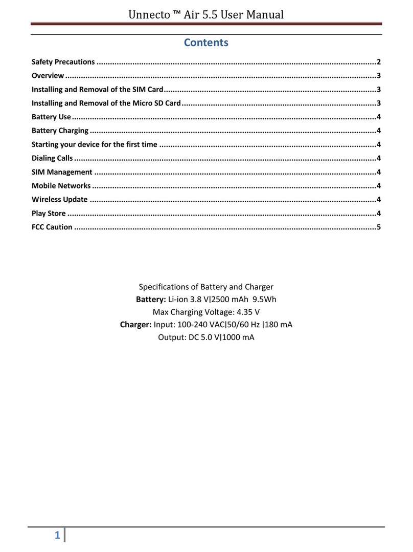 Unnecto Air 5.5 User manual