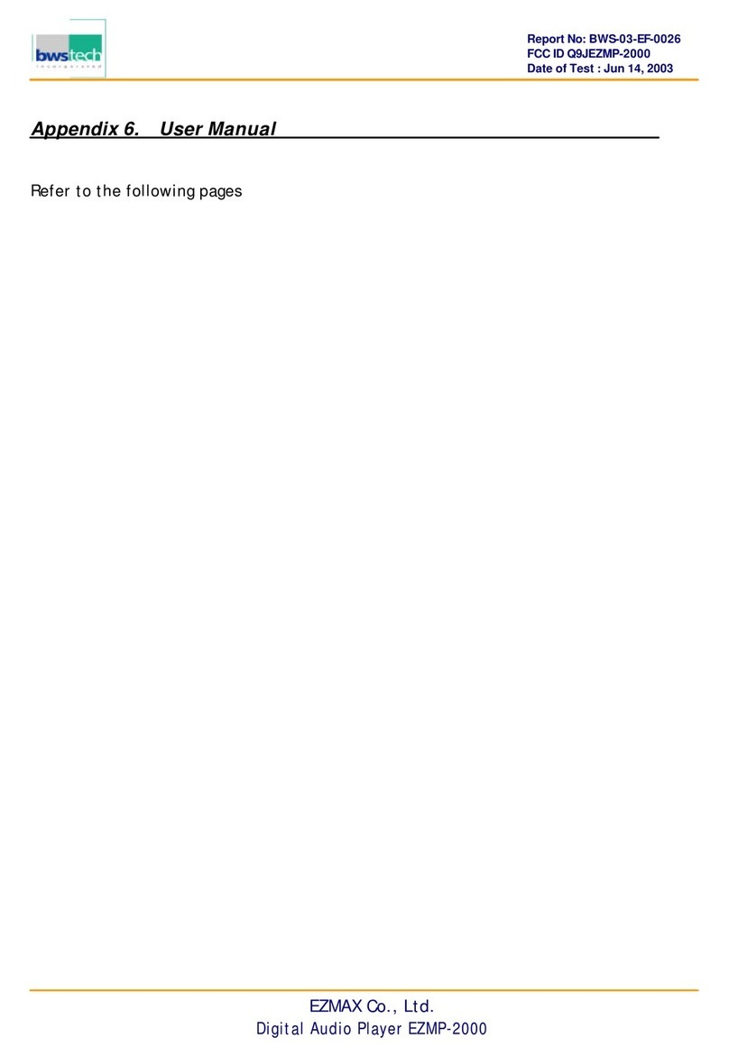 EZMAX Co., Ltd. EZMP-2000 user manual