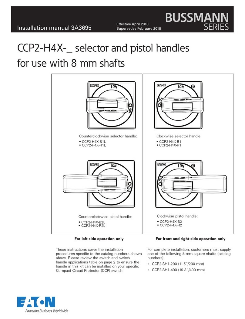 Eaton Bussmann Series installation manual