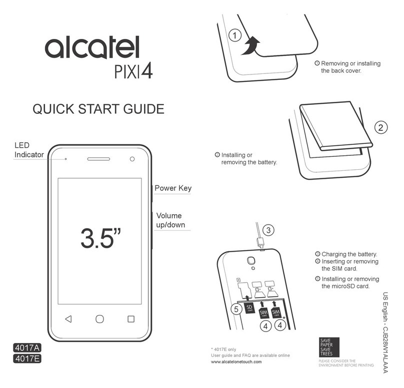 Alcatel ONETOUCH PIXI 4 User manual Alcatel ONETOUCH PIXI 4 User manual