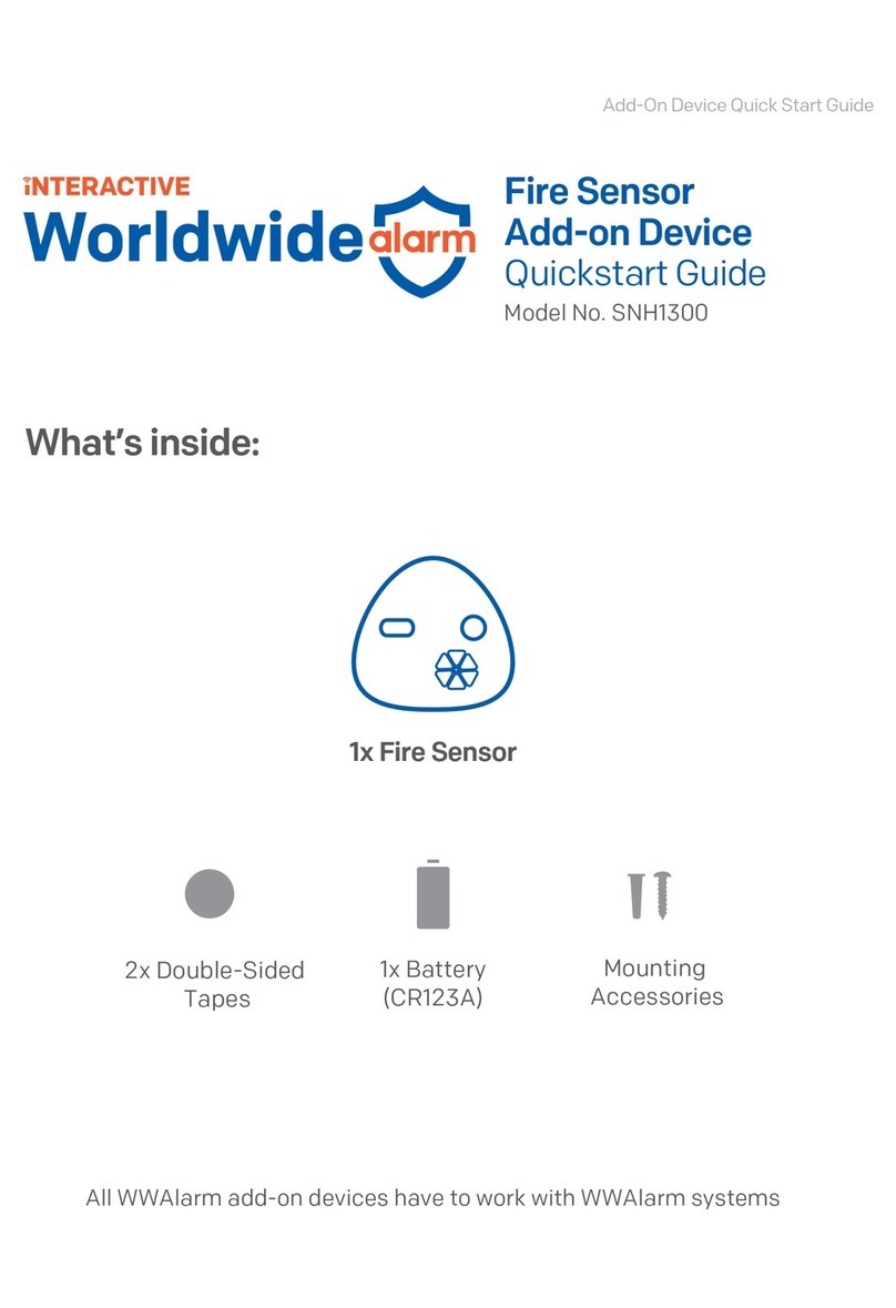 Interactive Worldwide Alarm SNH1300 quick start guide