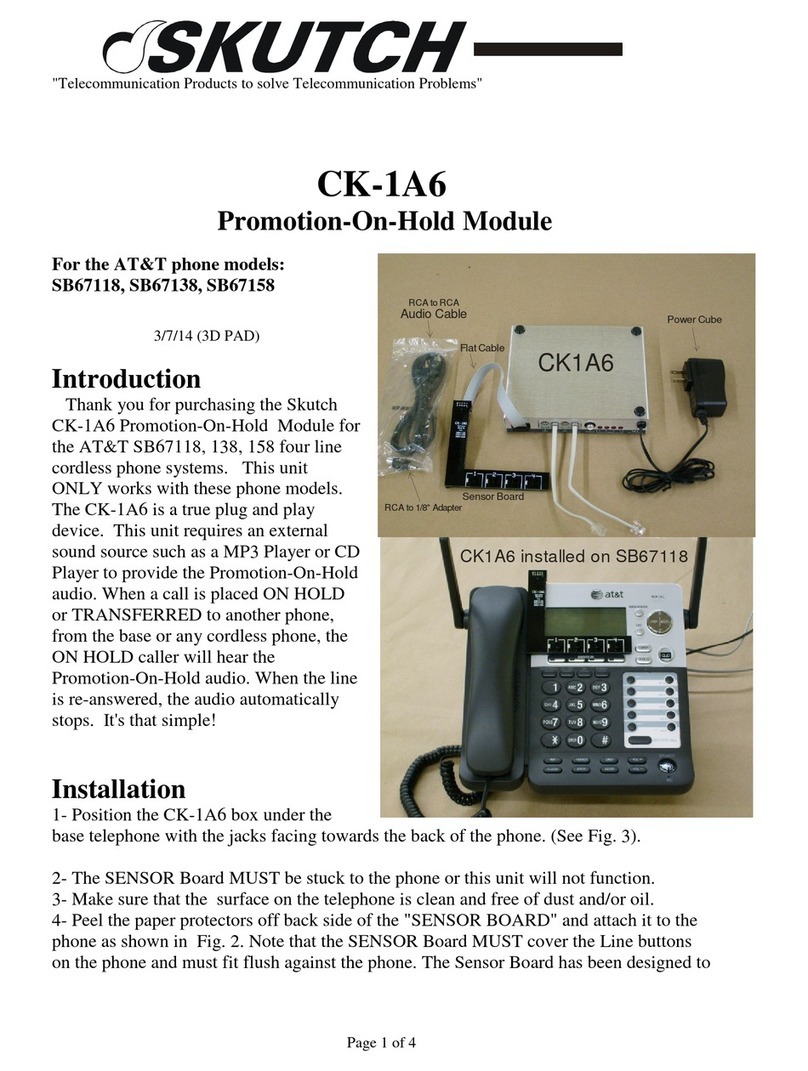 SKUTCH CK-1A6 user manual