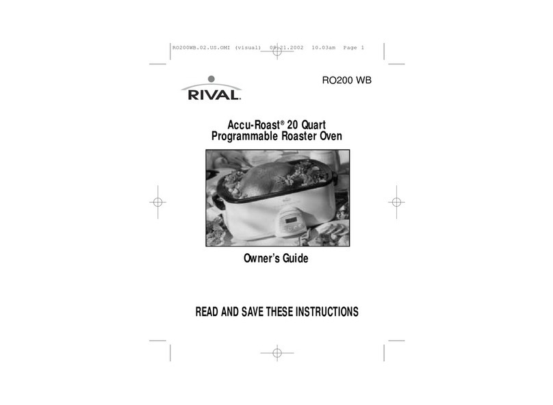 Rival Accu-Roast RO200 WB User manual