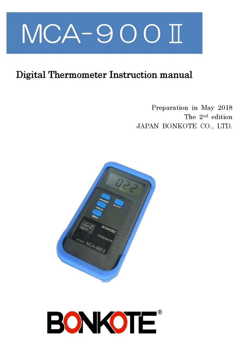 BONKOTE MCA-900II instruction manual