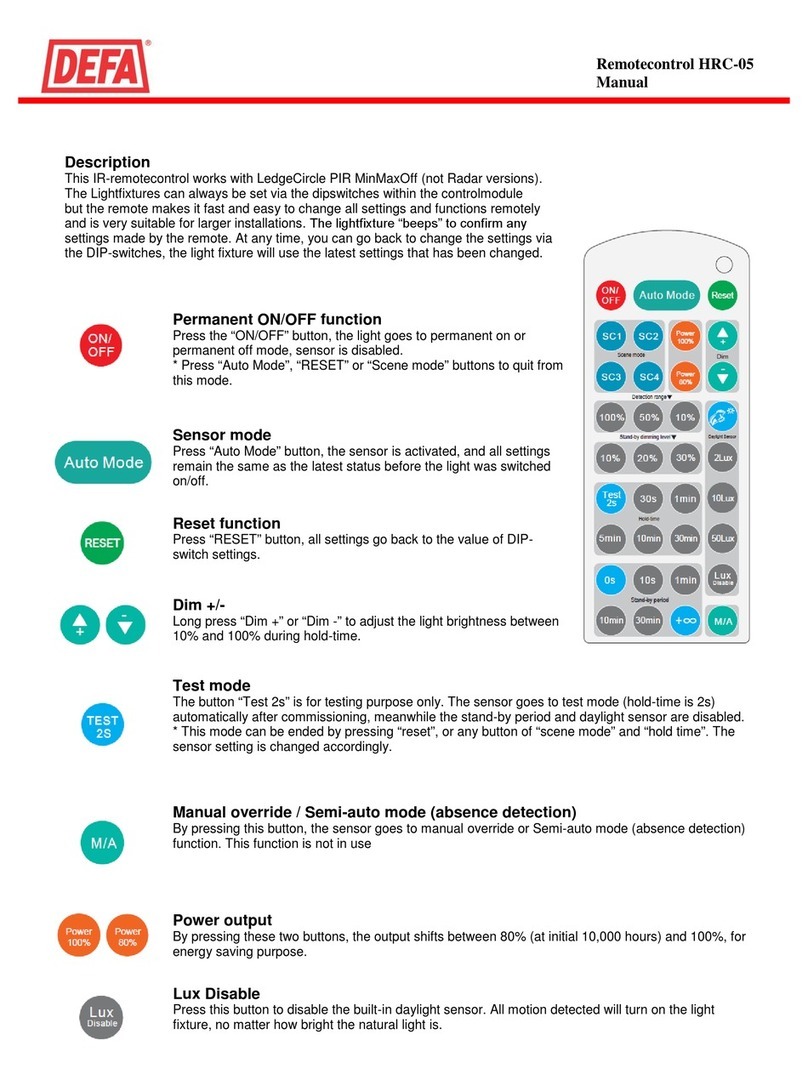 DEFA HRC-05 user manual
