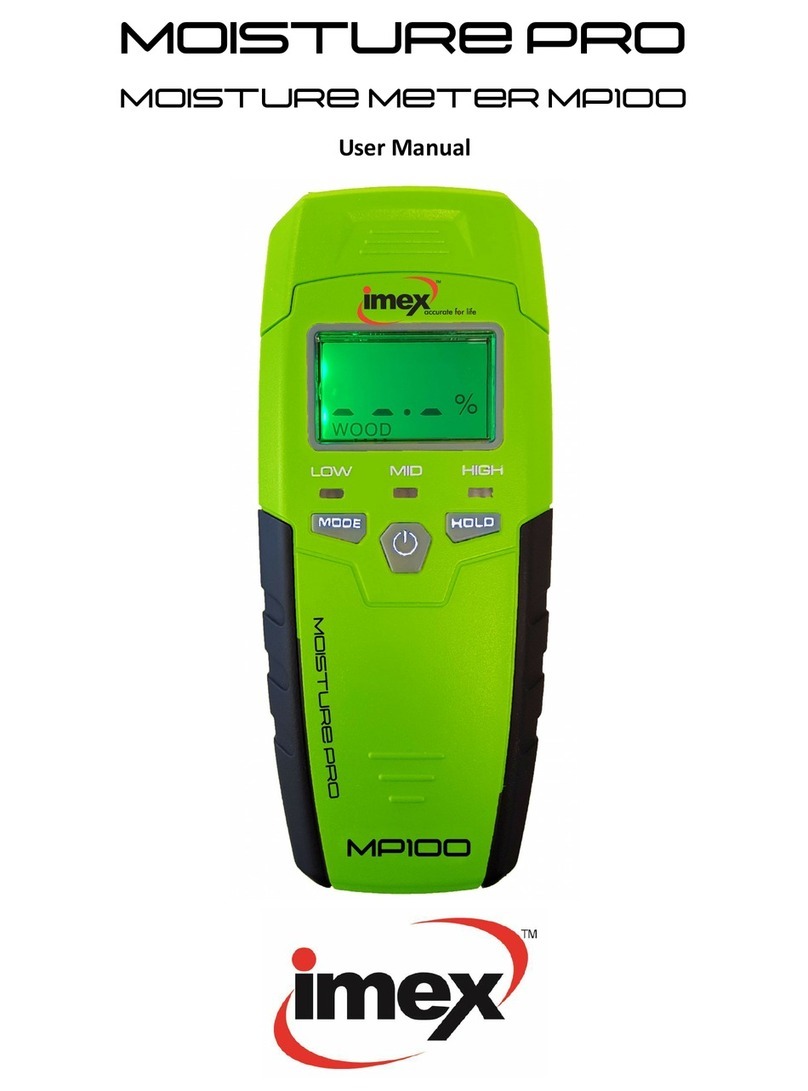 imex Moisture Pro MP100 User manual