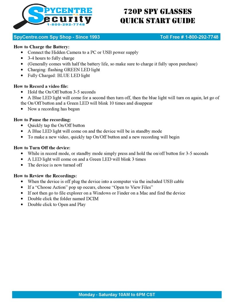 Spycentre Security 6671 quick start guide
