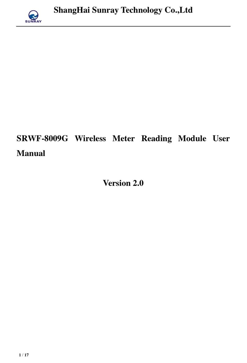 ShangHai Sunray Technology Co.,Ltd SRWF-8009G user manual