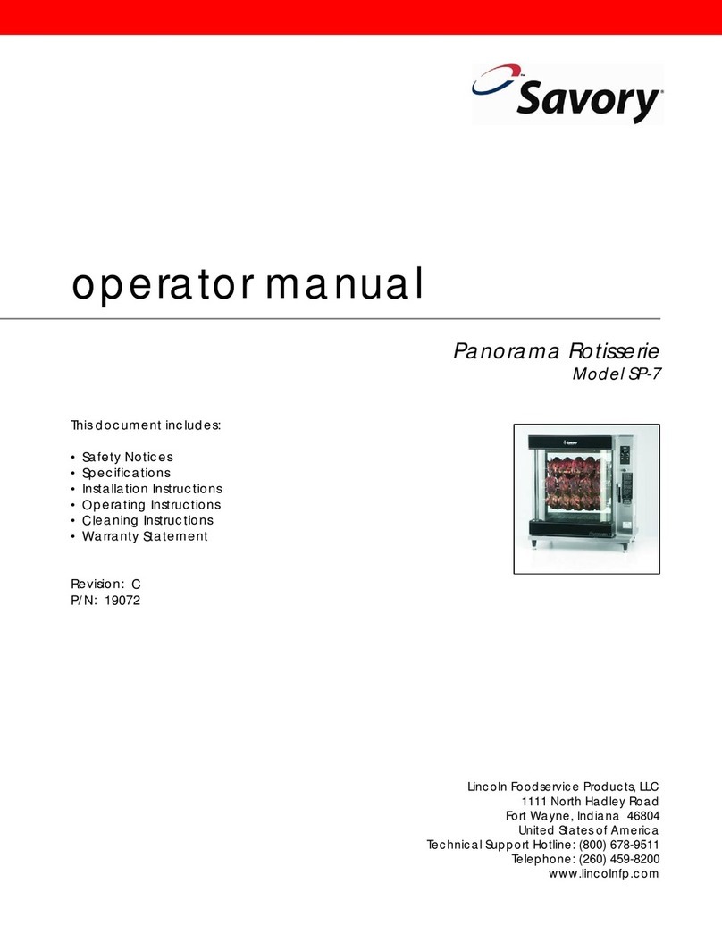 Savory SP-7 operating manual