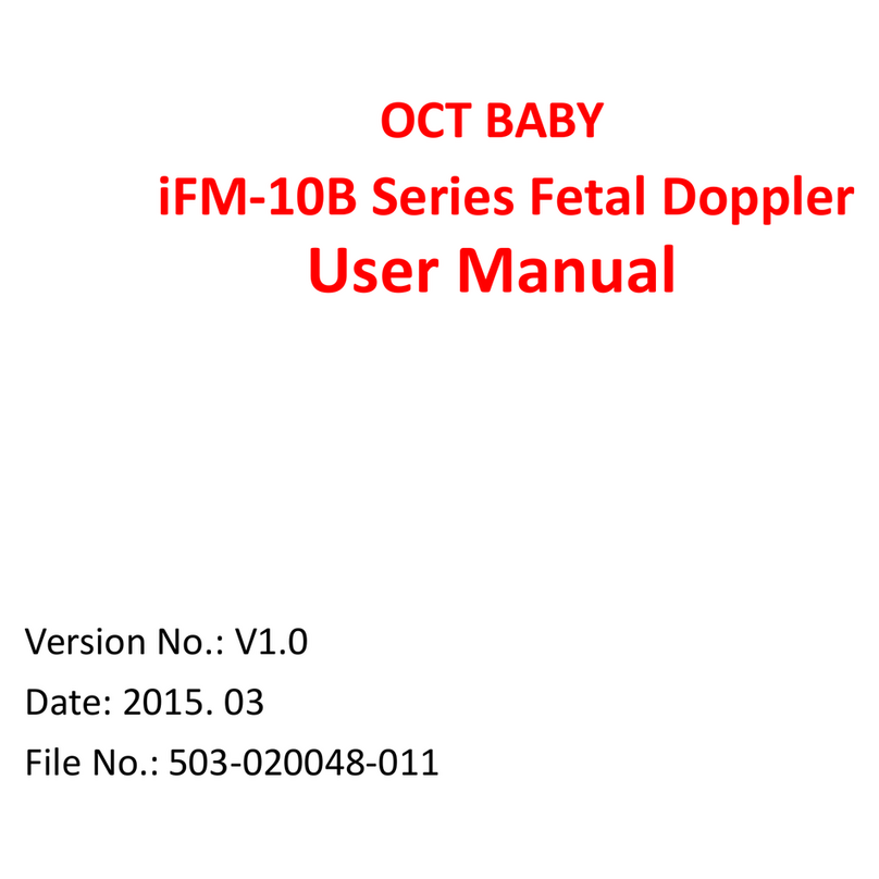 ShenZhen Luckcome Technology Inc., Ltd OCT BABY iFM-10B Series user manual
