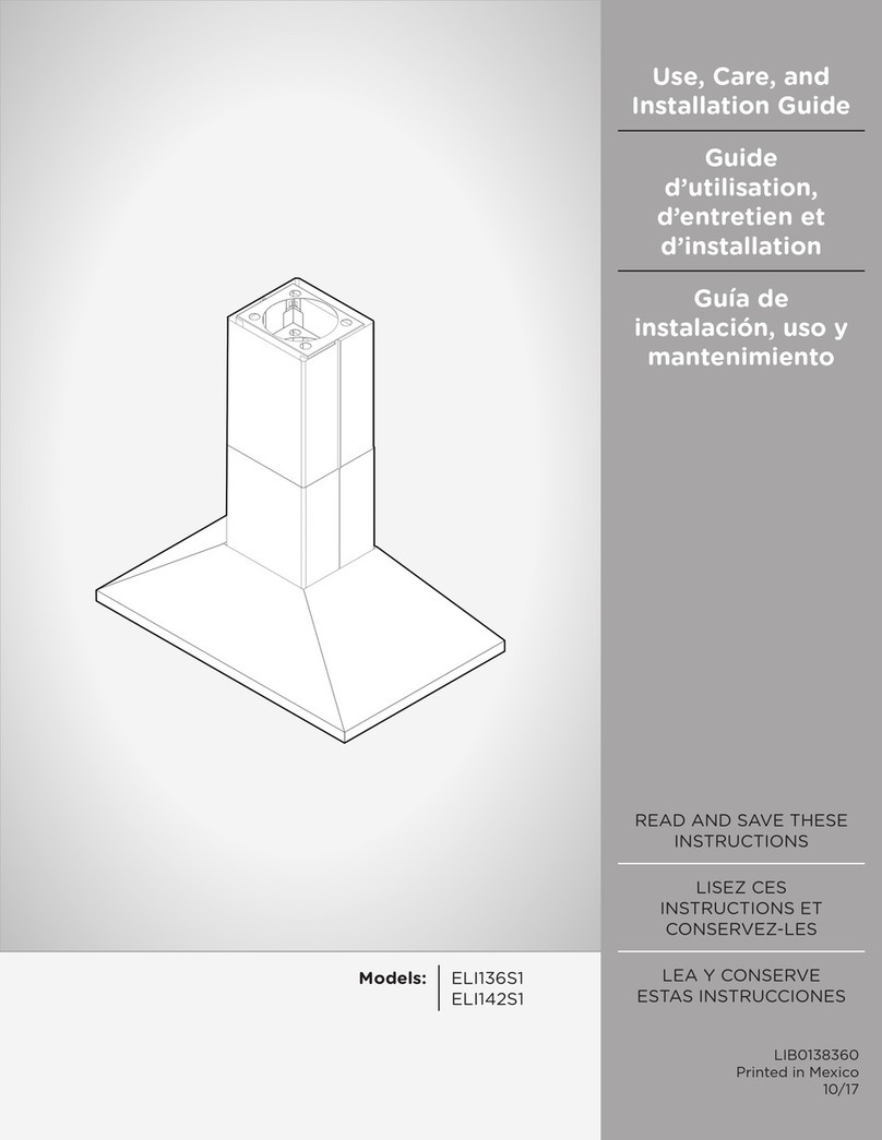 ELICA ELI136S1 Installation guide