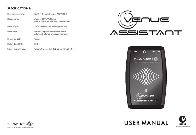 Venue Assistant I-AMP user manual