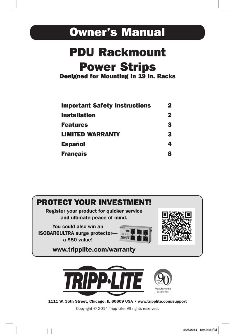 Tripp Lite PDU1230 owner's manual