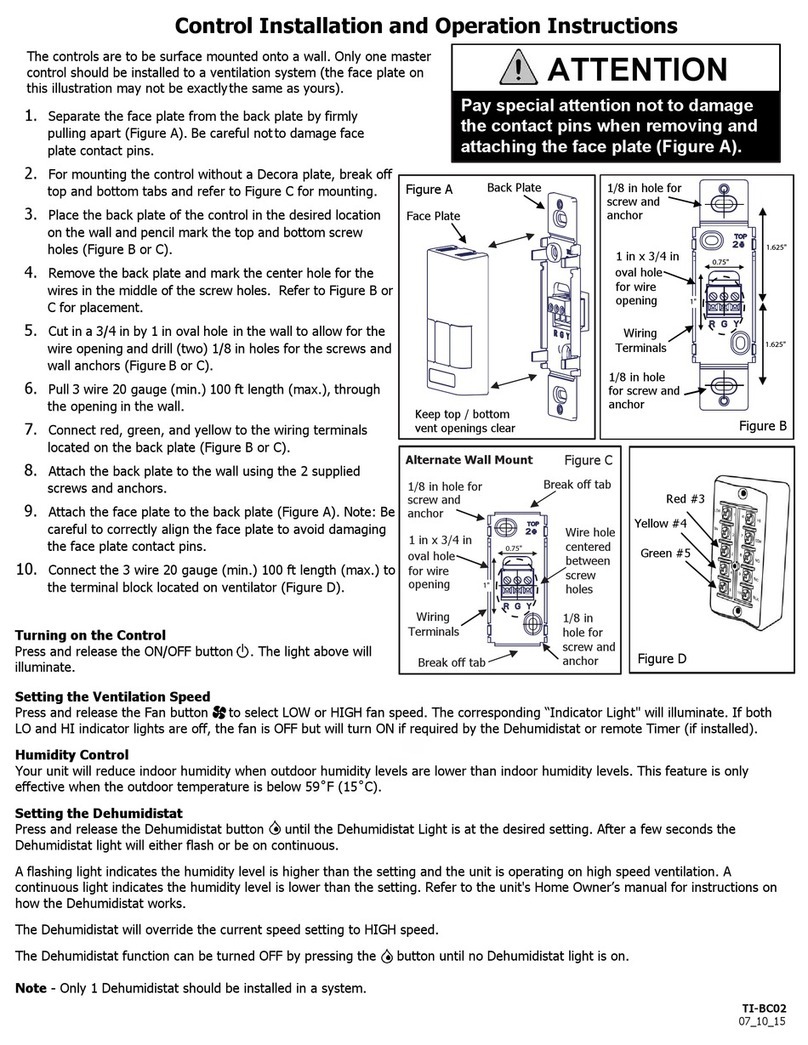 Airia 99-BC04 Installation and operation instructions