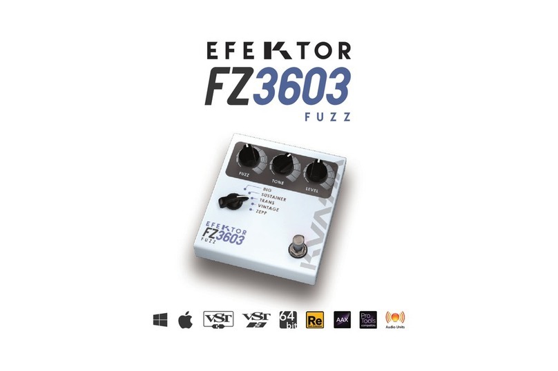 Kuassa efektor FZ3603 fuzz user manual Kuassa efektor FZ3603 fuzz user manual