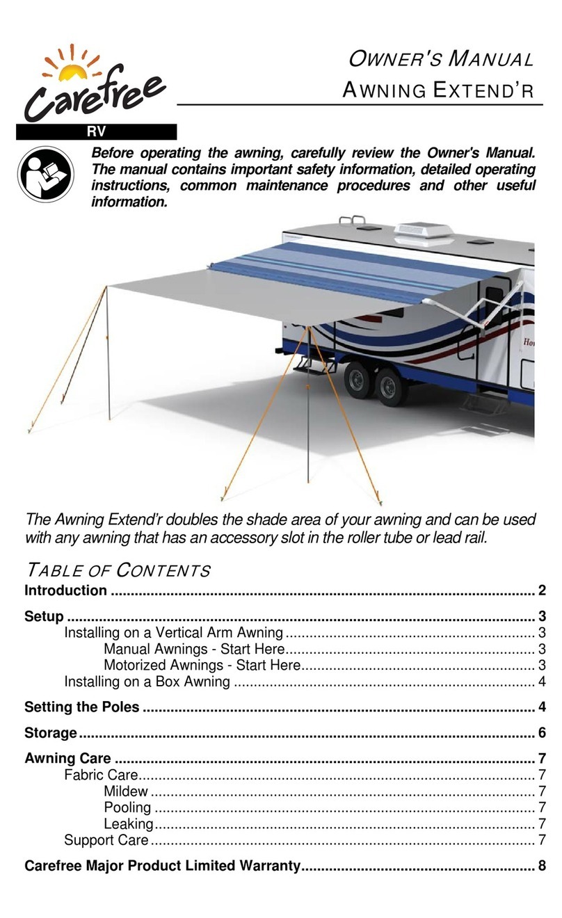 Carefree AWNING EXTEND’R User manual