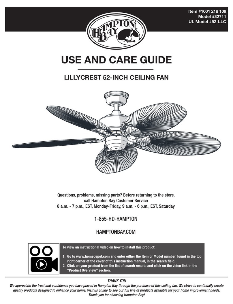 HAMPTON BAY 32711 User manual