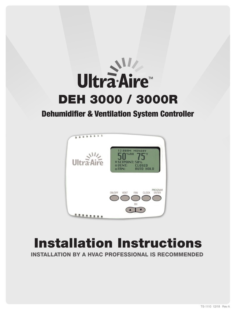 thermastor Ultra-Aire DEH 3000 installation instructions